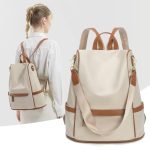 New Design Women Backpack Nylon Waterproof Anti-Theft Travel Bagpack