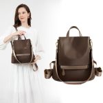 New Design Women Backpack Nylon Waterproof Anti-Theft Travel Bagpack