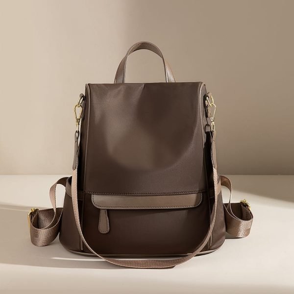 New Design Women Backpack Nylon Waterproof Anti-Theft Travel Bagpack