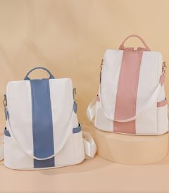 PU Leather Backpack, Women Portable Backpack, Large Capacity Bag