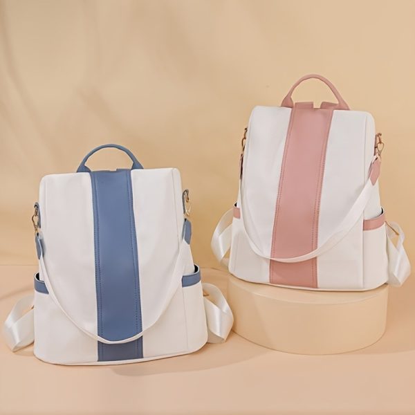 PU Leather Backpack, Women Portable Backpack, Large Capacity Bag