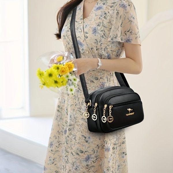 Stylish Women's Crossbody Multi-pocket Soft Leather Handbags
