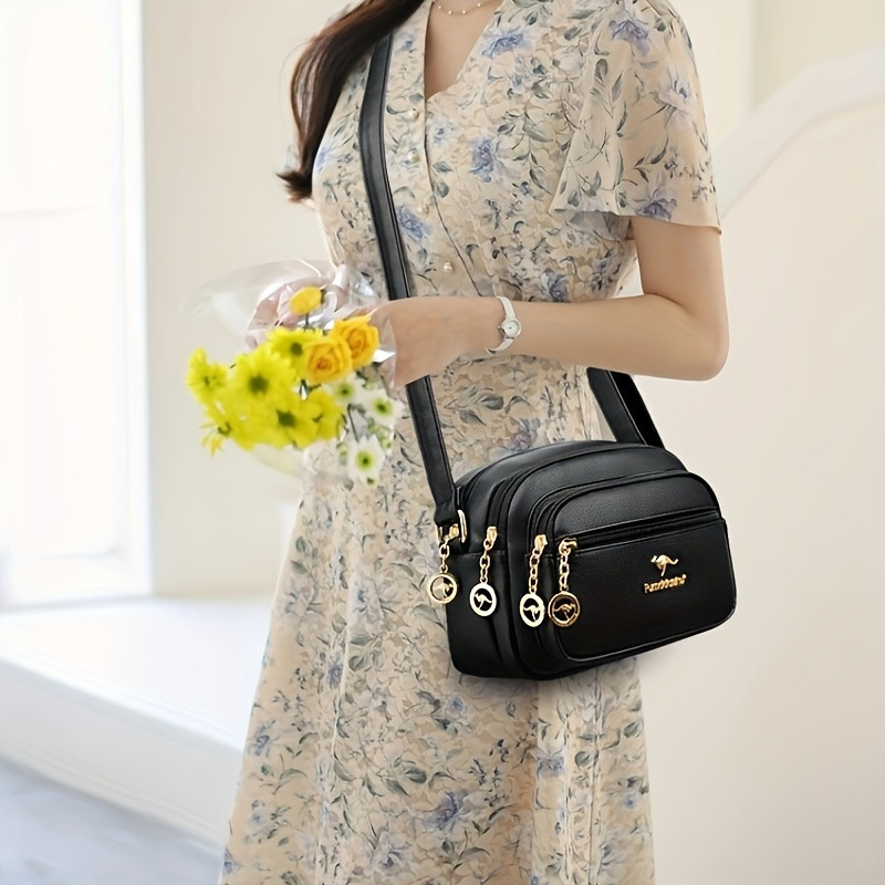 Stylish Women's Crossbody Multi-pocket Soft Leather Handbags
