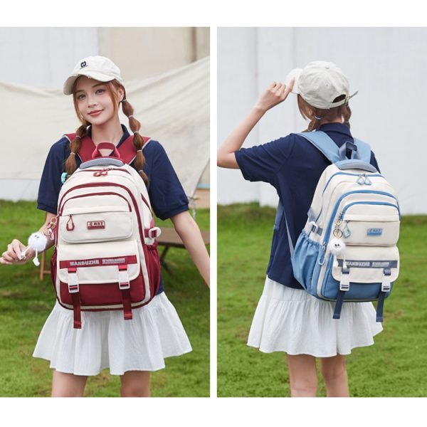 Academy Style School Bag Book Bag Lightweight College Student Backpack