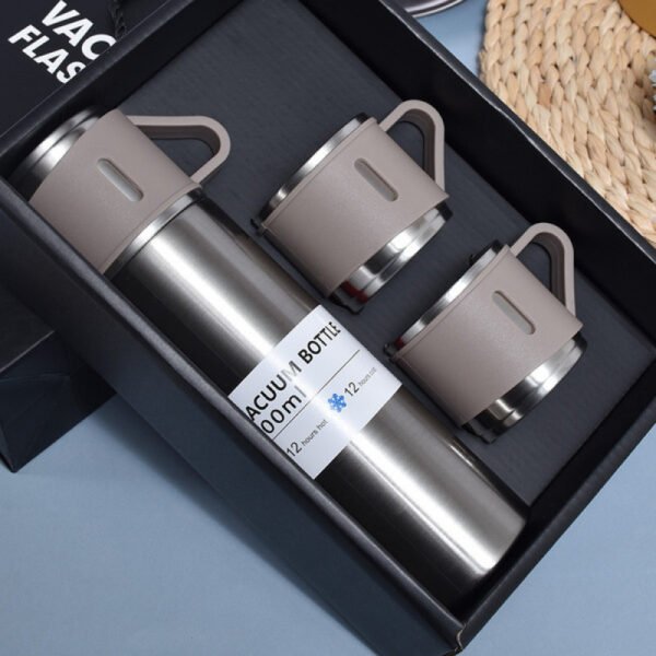 500ml Premium Vacuum Flask Set (with 2 Cups)