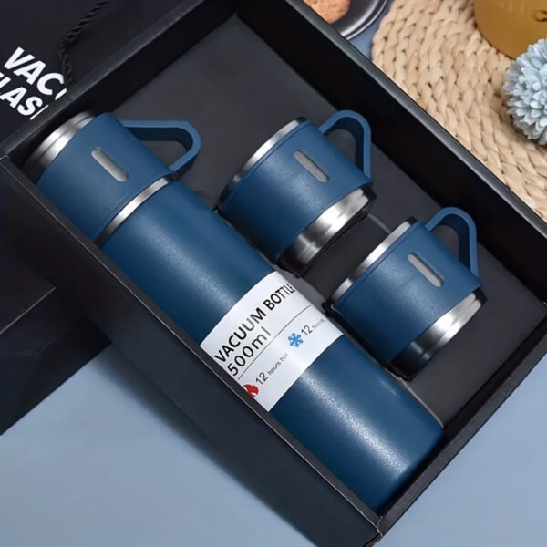 500ml Premium Vacuum Flask Set (with 2 Cups)