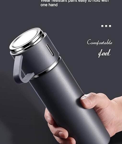 500ml Premium Vacuum Flask Set (with 2 Cups)