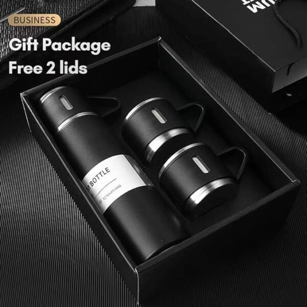 500ml Premium Vacuum Flask Set (with 2 Cups)