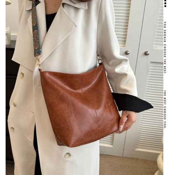 European and American PU Portable Large Capacity Women Shoulder Bag