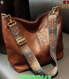 European and American PU Portable Large Capacity Women Shoulder Bag