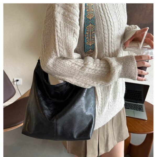 European and American PU Portable Large Capacity Women Shoulder Bag